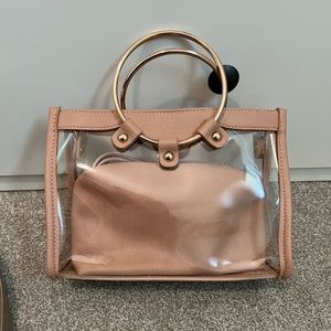 Blush Pink Clear Bag 💕